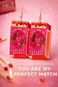 Retro Matchbox Earrings