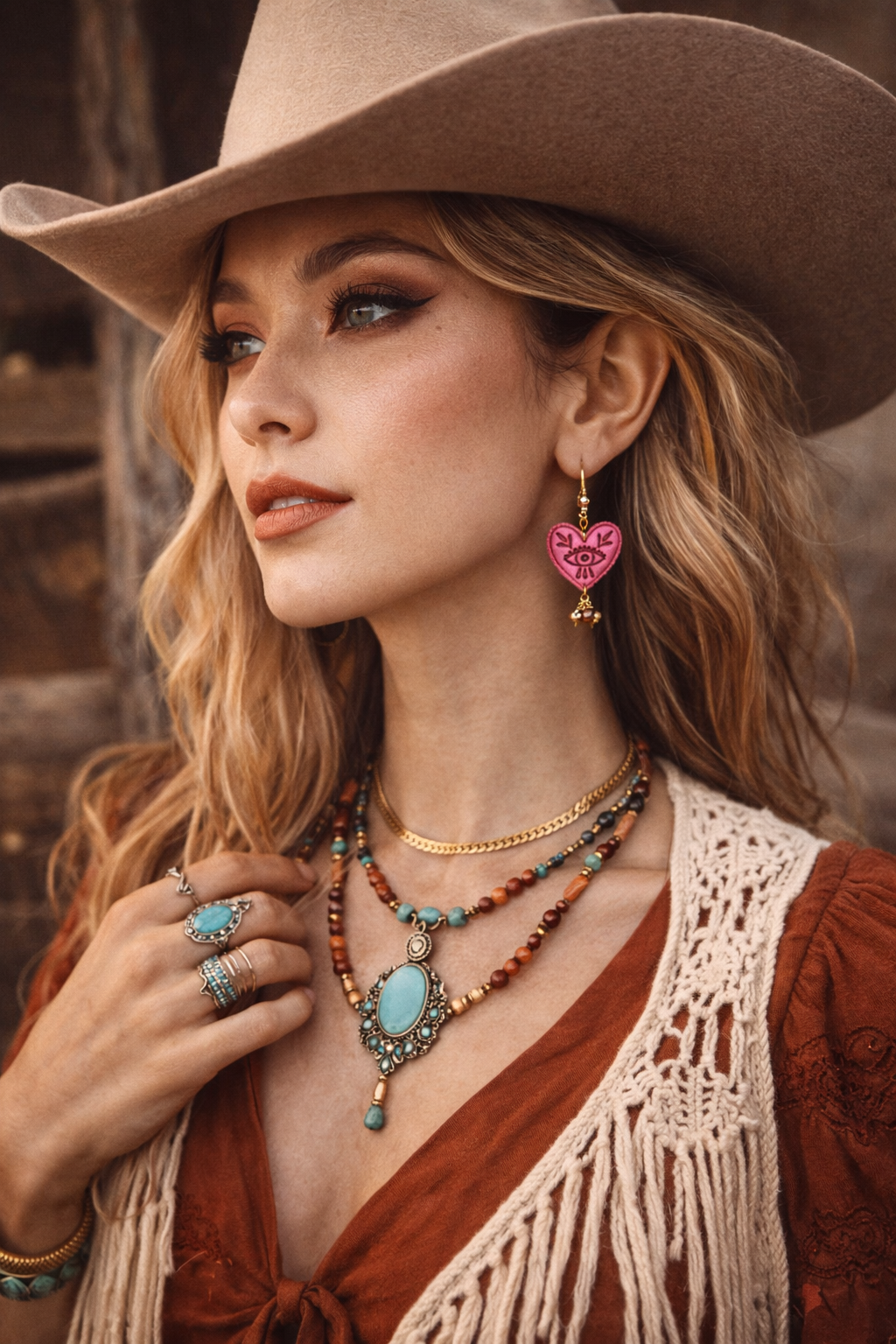 Mystic Heart Earrings